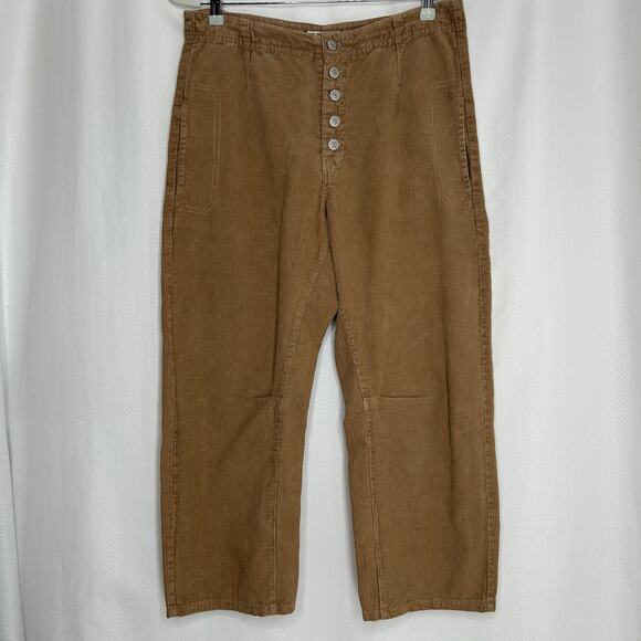 We the Free Osaka barrel corduroy pants tan size 29 ankle - Picture 2 of 9